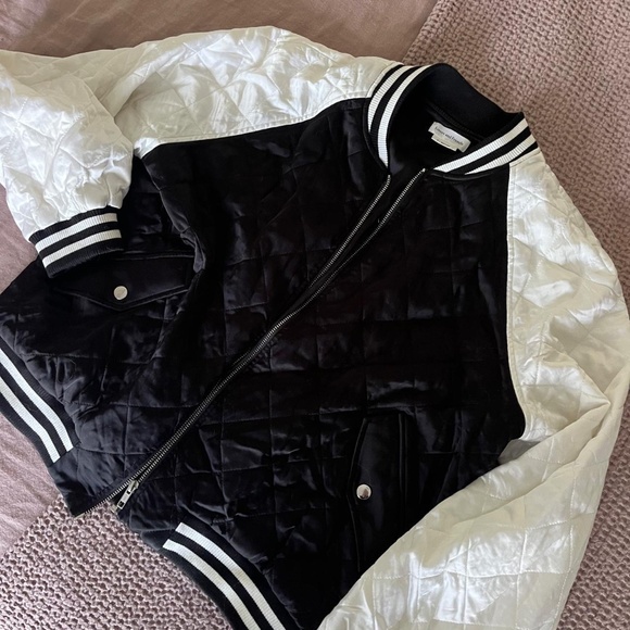 Satin Bomber Jacket - Picture 2 of 4
